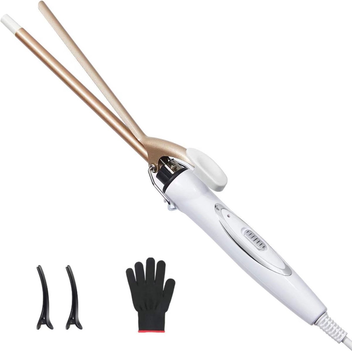 Professionele keramische krultang 9 mm - Snel opwarmend met temperatuurinstellingen