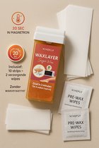 Waxlayer Professionele Wax Roller – Ontharingsroller voor Vrouwen – Voor Lichaam, Gezicht & Bikinilijn – Magnetron Wax – Pijnloze Onth aring met Natuurlijke Hars – Langdurig Gladde Huid - 100ML Waxpatroon