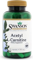Swanson Health Acetyl L-Carnitine 500mg - 100 capsules