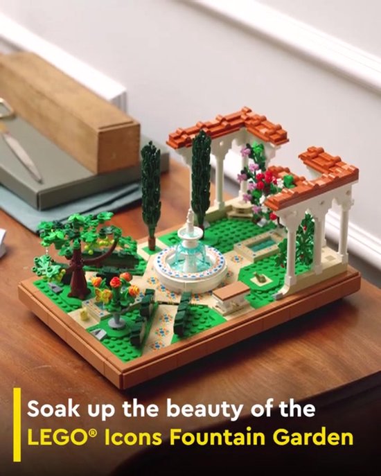 Jardin d'icônes LEGO avec fontaine - 10359