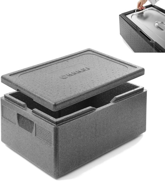 HENDI Thermobox Profi Line – GN 1/1 – 40L – Hoge isolatiewaarde – Verzonken handgrepen – 600x400x285 mm