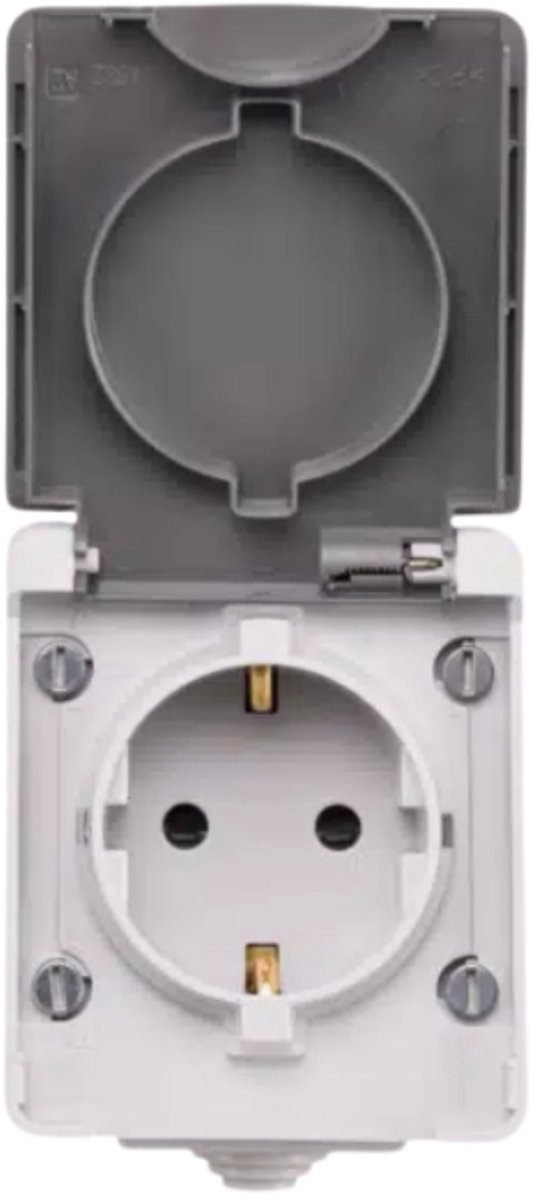 Opbouw Wandcontactdoos | IP55 - Grijs