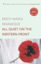 Boekcover van 'All Quiet on the Western Front' met een rode klaproos.