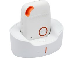 mijnSOS - SOS Knop Ouderen - Noodknop Senioren - Persoonlijk Alarm - Draagbare Alarmknop - Alarm Met GPS - Zonder Abonnement - GPS Tracker - Met Spraakfunctie - Valdetectie - Wit