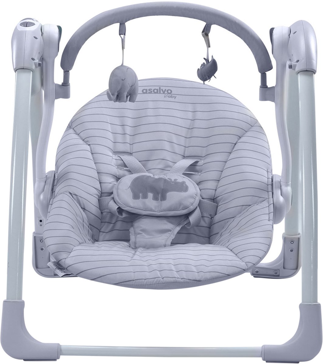 Asalvo Babyswing - Daddy Hippo - Grey