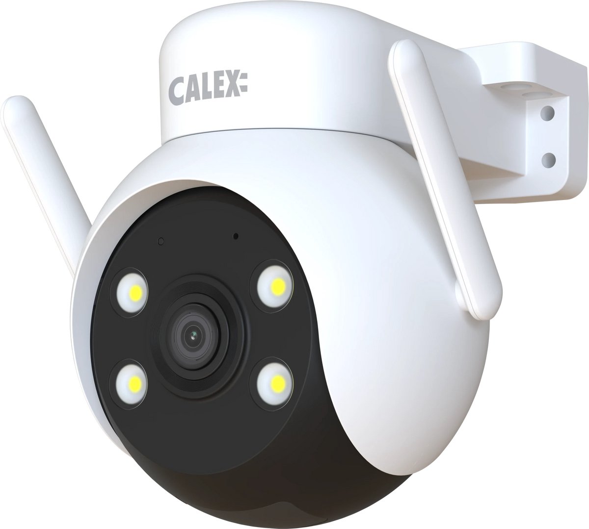 Calex Beveiligingscamera voor Buiten - 2K - Pan Tilt - Slimme Bewakingscamera met Nachtzicht - Bewegingsdetectie & 2‑weg Audio - Wit – foto 7