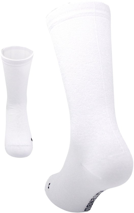 Calf biter - Chaussettes de cyclisme en Bamboe blanches taille 44