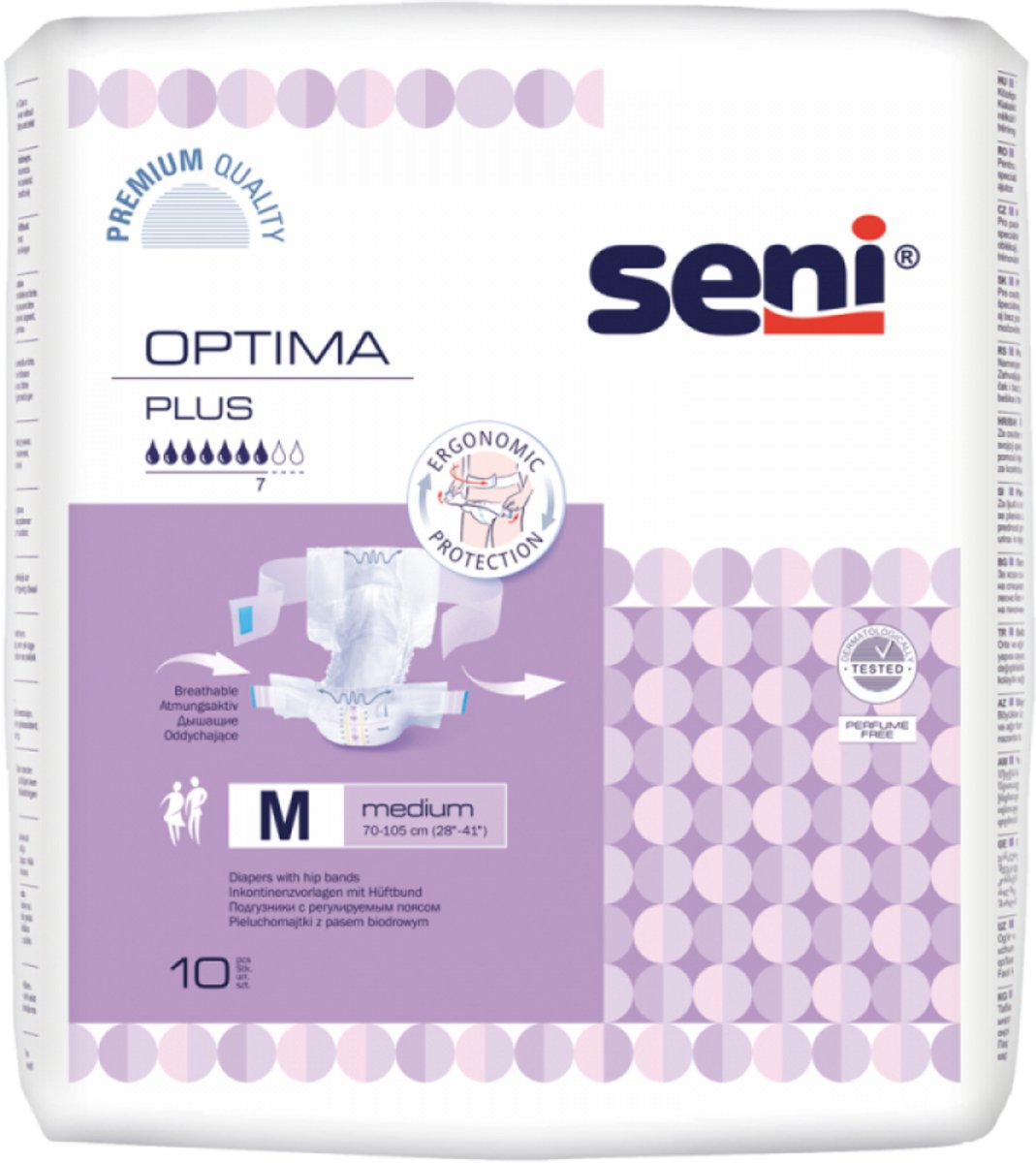 Seni Optima Plus Medium - 6 pakken van 10 stuks