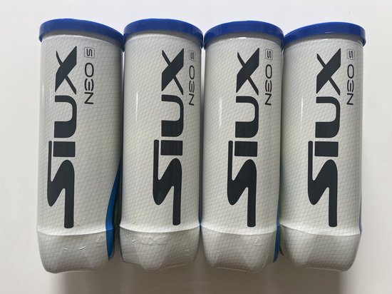 SIUX NEO Speed Padel ballen - 12 ballen ( 4 blikken met 3 ballen) + GRIP