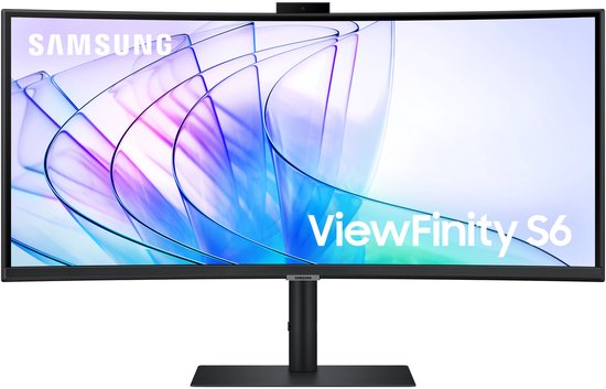 Samsung ViewFinity 34 inch Ultrawide USB-C Monitor met KVM en Webcam, LS34C652VAUXEN