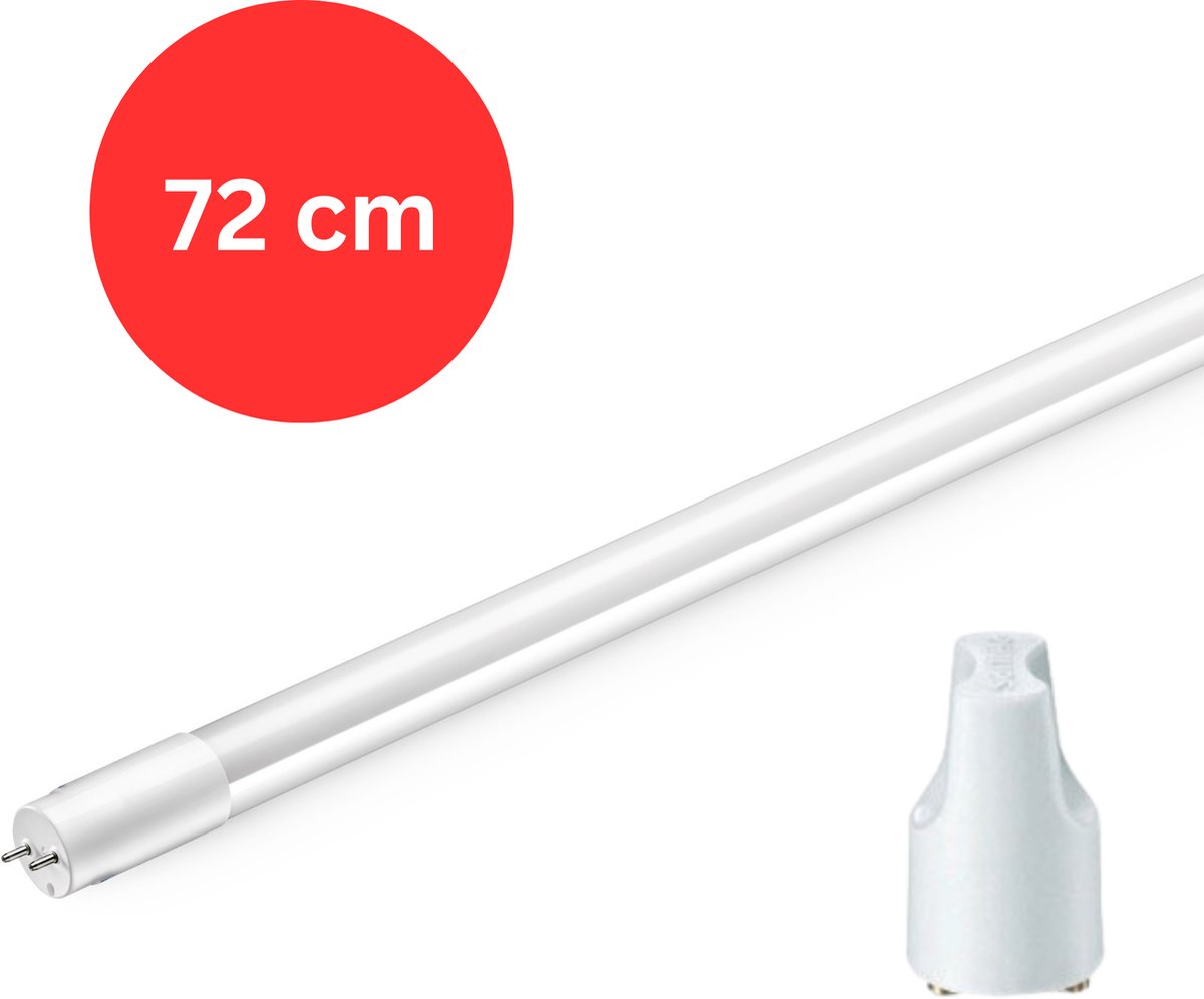 Prinos Premium LED TL buis 72 cm – Vervangt TL-D 16W - Universeel - met starter - 10W