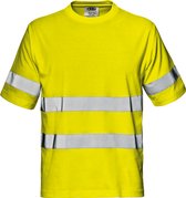 T-shirt de travail réfléchissant haute visibilité à manches courtes SIR SAFETY LIGHT MISTRAL Hi Jaune - Respirant - 150 g/m² - Bande réfléchissante