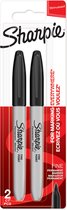 Sharpie-permanentmarkers | Fijne punt | Zwarte inkt | 2 stuks