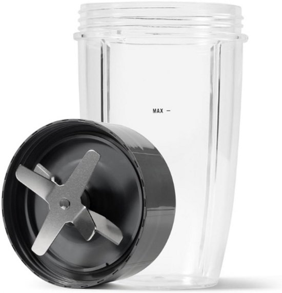 Original 600 Elektrische Blender - Shredder, Smoothiemaker en Multifunctionele Blender - 600W - 700ml en 500ml Glazen - Zwart - NB606B — afbeelding 4