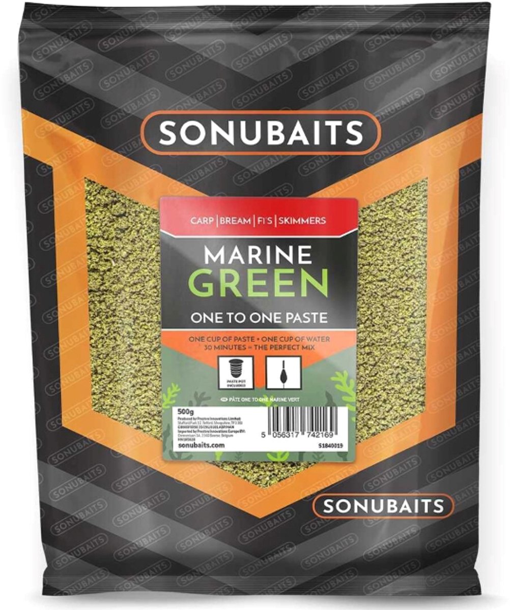 Sonubaits One To One Paste | 500g Marine Green