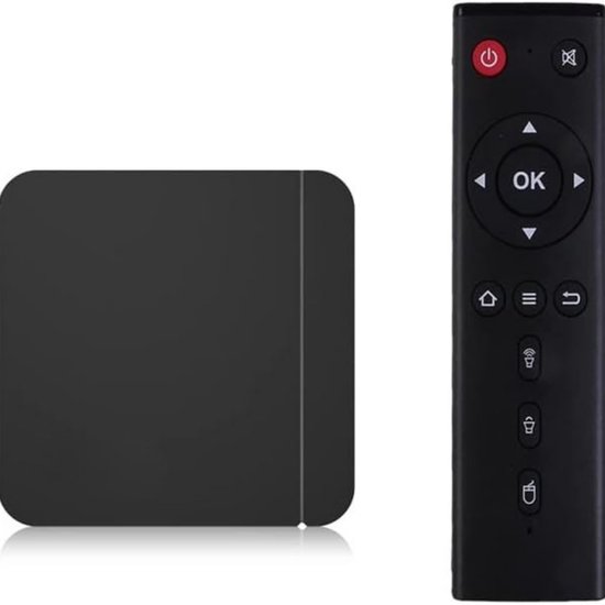 Smart TV Streaming Box Android - Smart TV Box - Android TV Box 4K - Starter Set - Chromecast Google tv 4k - HDMI en USB - 2GBR, 16GB Opslag