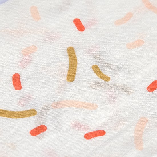 Lässig Hydrofiele luier swaddle doek 120x120cm XL Little Mateys spicy orange 2 stuks van Lässig — afbeelding 3
