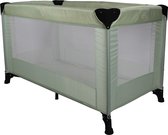 MamaLoes Campingbedje - Groen - 120x60 cm - Inklapbaar Reisbedje - Met Draagtas en Bodemmatrasje