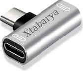 Bol.com Xtabarya USB C-Splitter 2 in 1 type C Naar C Audio-Adapter en Oplader Zilver aanbieding