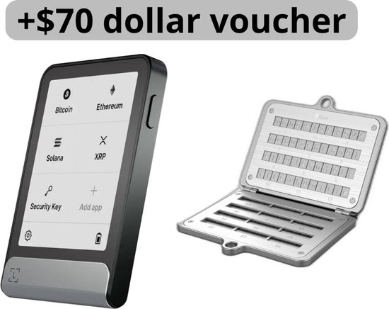 Ledger Flex $70 dollar voucher + Ellipal Seed Phrase Steel - Voordeelbundel