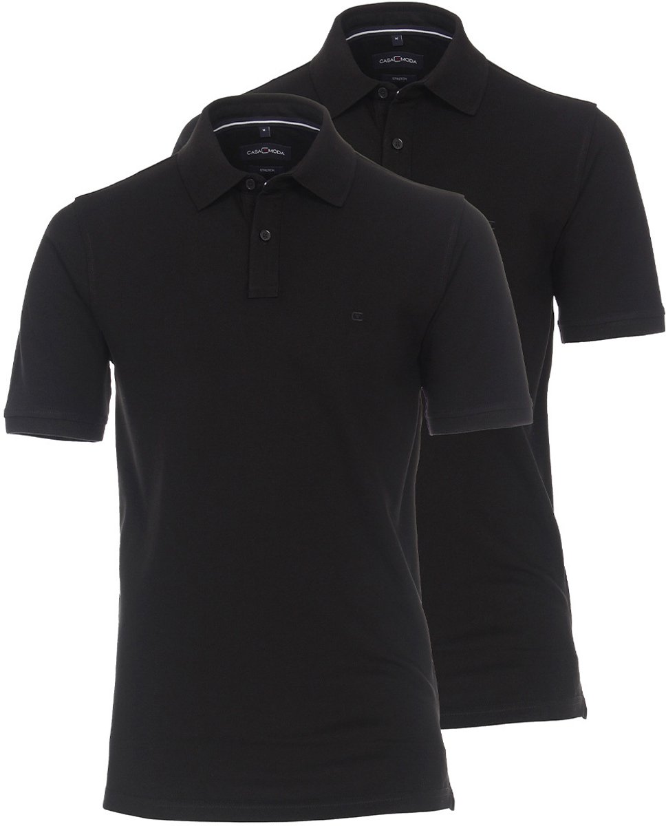 CASAMODA Heren poloshirt 2 pack Basic