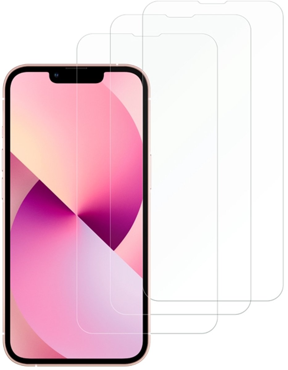 Eko, Set van 3 geharde glazen schermbeschermers Geschikt voor Apple iPhone 13 Pro Max, Transparant