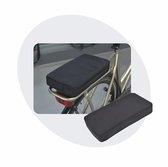 Coussin de vélo / coussin de porte-bagages Voltano - Extra épais 5 CM - Zwart - Incl. Matériel de montage - 32 cm de long