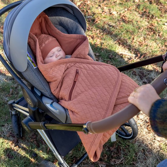 BEMINI Voetenzak - Biside 0-12m - Tussenseizoen comfort - Brick van Bemini — afbeelding 2