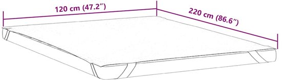 vidaXL Imperméable - Protège-matelas - Protège-matelas imperméable 120x220 cm Blanc - Housse de Matras - Linge de lit