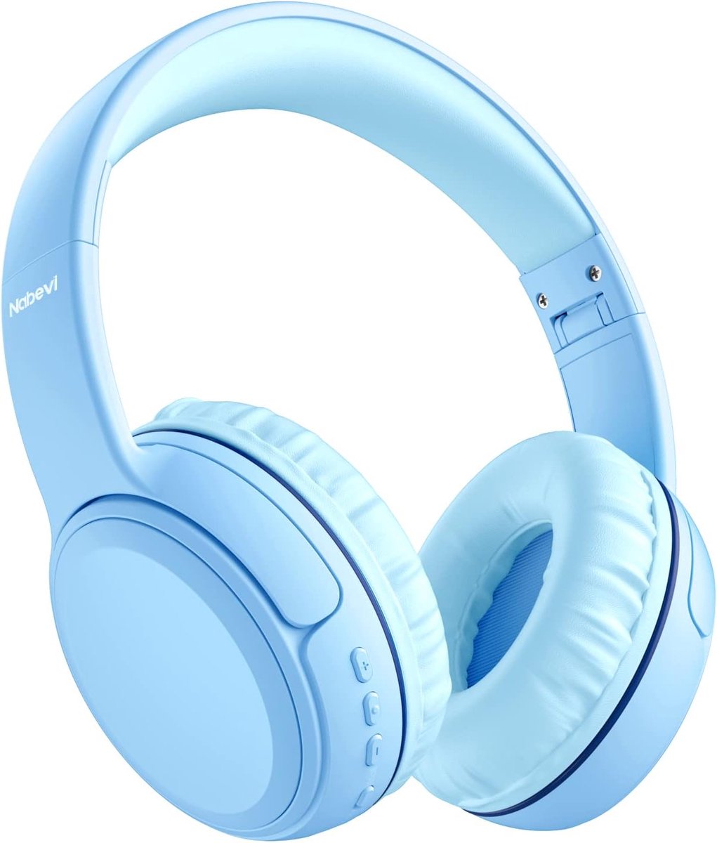 Draadloze Bluetooth Hoofdtelefoon voor Kinderen met Volumegrens en Microfoon - Opvouwbare Over-Ear Hoofdtelefoon