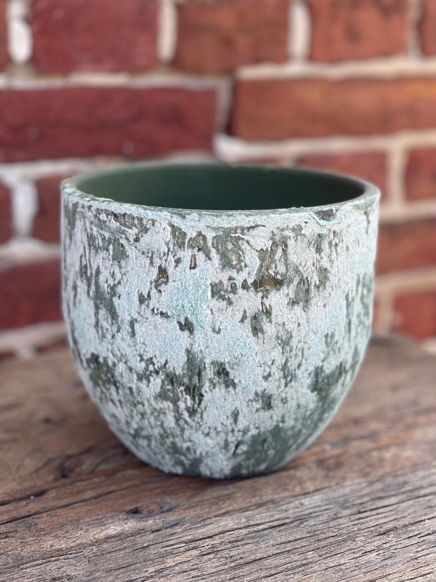 Bloempot groen oxy 16,5x14,5