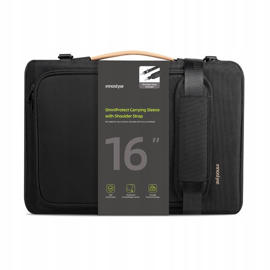 Sacoche pour ordinateur portable Innostyle 15, 6 et 16 pouces, housse imperméable, Riem Omniprotect
