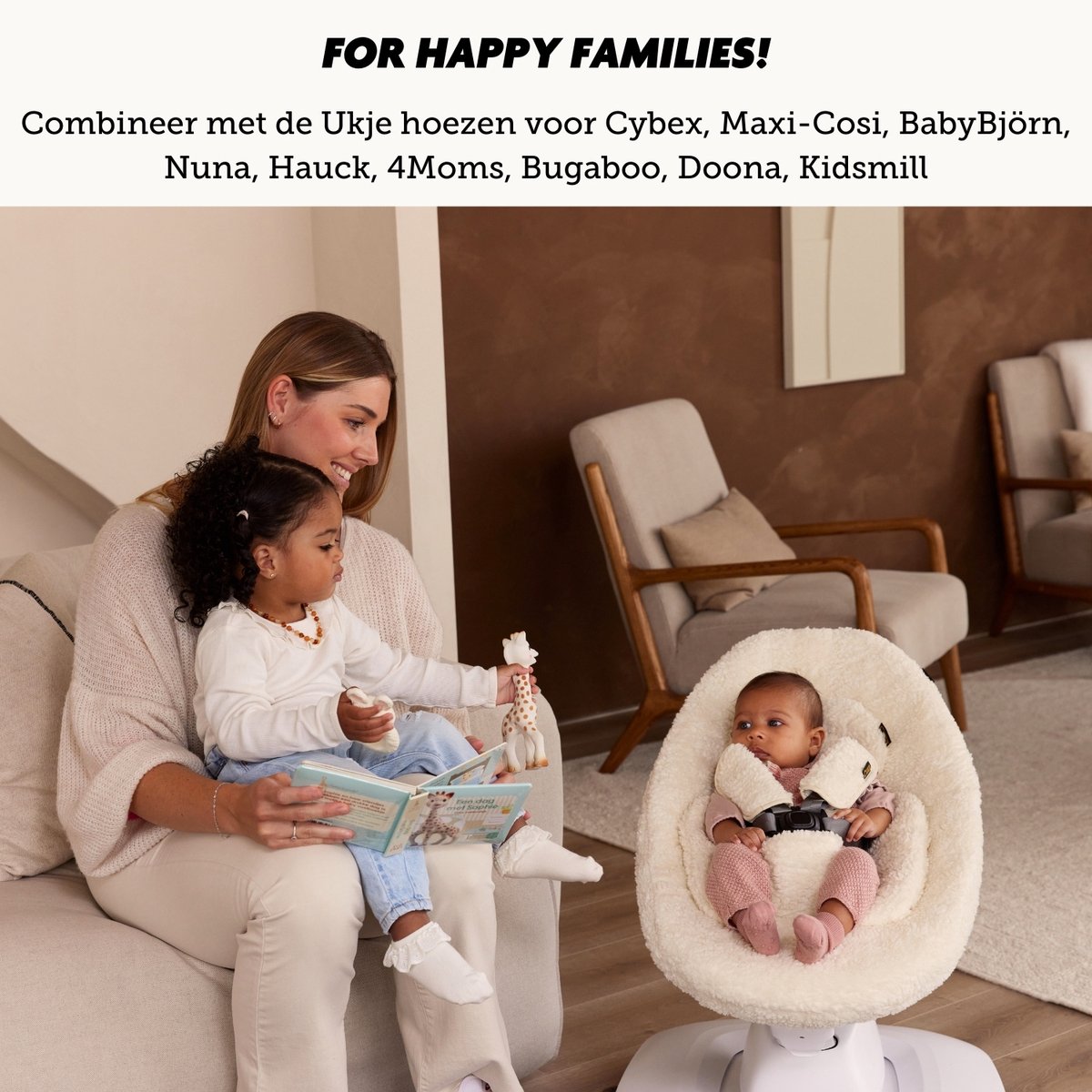 Stoelverkleiner TrippTrapp - Geschikt voor Stokke Tripp Trapp Kussenset - Kinderstoel Verkleiner - Perfecte Pasvorm - Geplastificeerd en Snel Schoon - Wilde Bloemen – foto 8