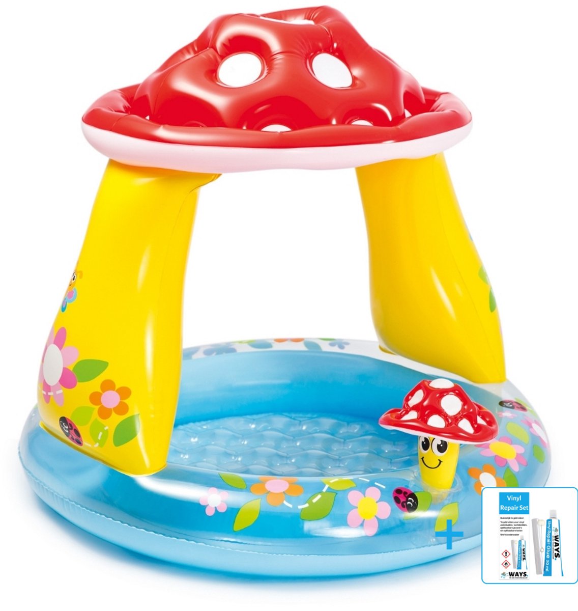 Intex Baby Opblaaszwembad Paddestoel- Ø 102 x 89 cm — afbeelding 12
