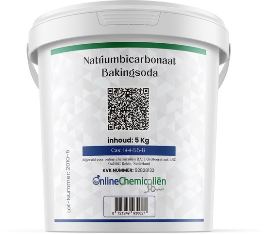 Online chemicalien – Baking Soda – 5 kg – Foodgrade – Natriumbicarbonaat – Veelzijdig Gebruik