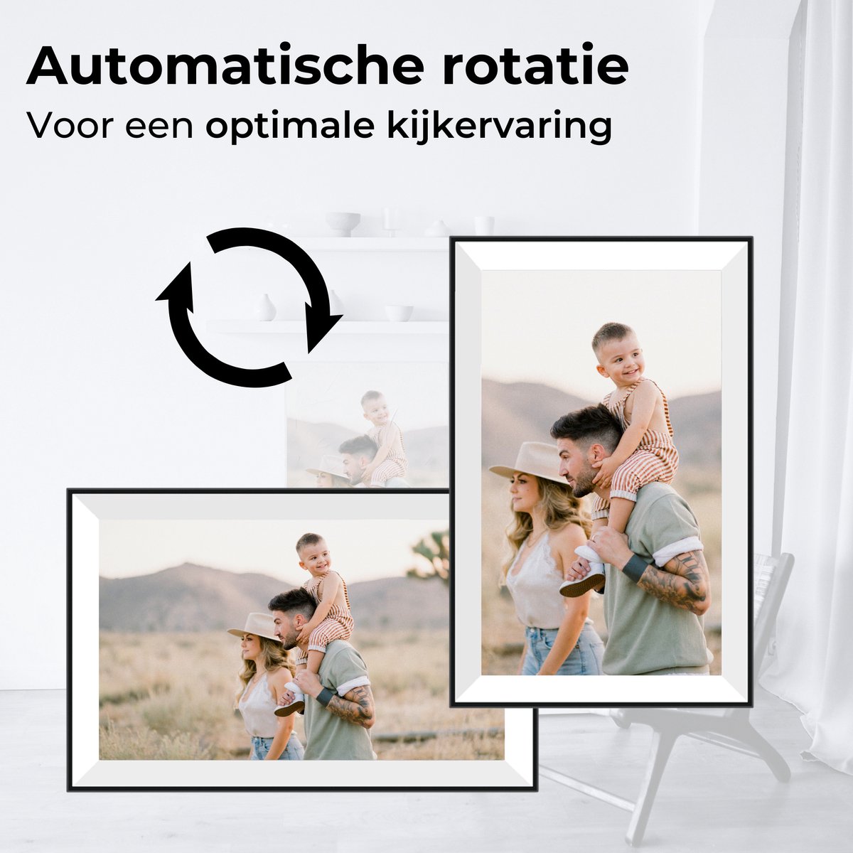 Naevy Digitale Fotolijst 10.1 inch – Digitaal Fotolijstje – HD Display – Met WiFi Verbinding & Touchscreen – Frameo App – 16 GB Intern Geheugen — cadeau in Wonen & Interieur - foto 6