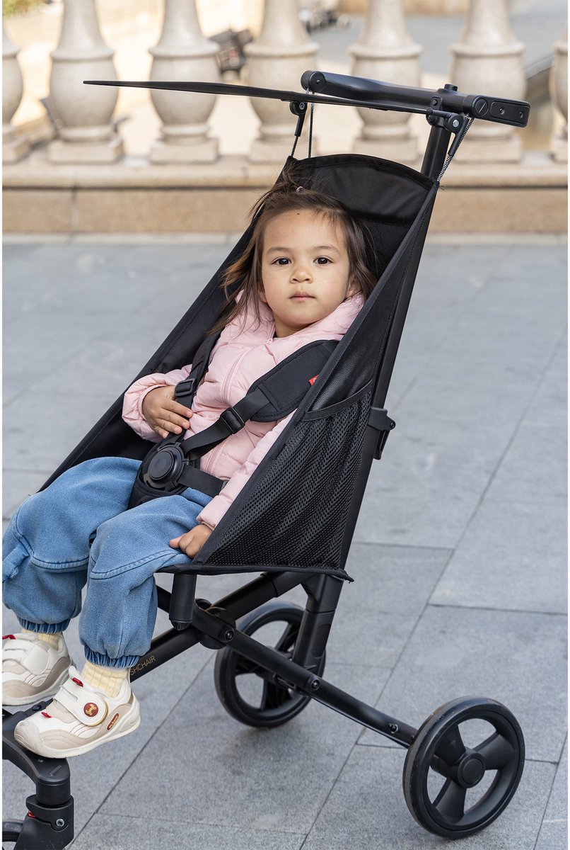 Qplay Easy Luxe Buggy XL - Lichtgewicht Kinderbuggy Inklapbaar - Zwart thumbnail 3
