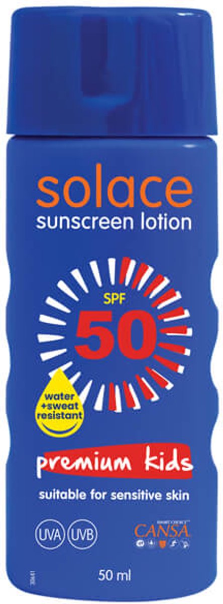 Solace SPF50 50ml Zonnebrandcrème – Premium en Kids