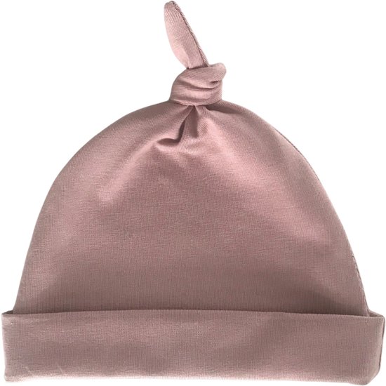 Huisje 4 baby muts newborn kleding dusty pink kraamcadeau