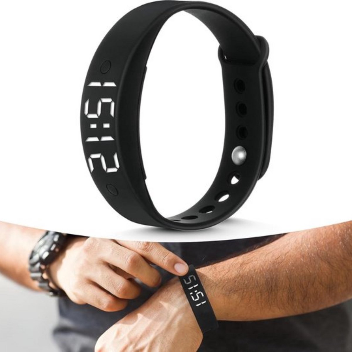 CEWROM Trillingswekker, armband, trilalarm, herinnering, wekker