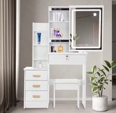 YITAHOME Coiffeuse avec Miroir, 11 tiroirs, éclairage, Prise électrique