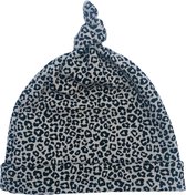 Huisje 4 Baby Muts – Leopard Sand – Unisex Newborn Mutsje | Perfect Kraamcadeau voor Jongen & Meisje | Zacht, Ademend & Comfortabel