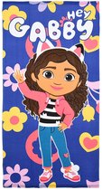 Bol.com Gabby's Dollhouse badlaken strandlaken 70x140cm (Fast Dry) Gabby`s Dollhouse Handdoek Strandlaken aanbieding