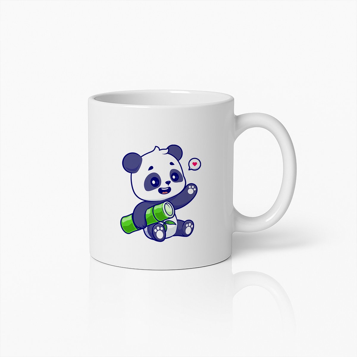 Schattige Panda Mok met Bamboe – Leuke Cartoon Dieren Beker voor Kinderen & Panda Fans