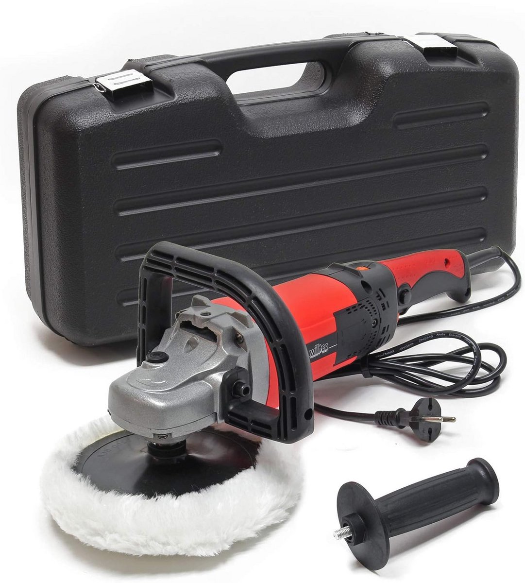 Polijstmachine 1200W - 6 snelheden tot 3000 omw/min - Slijpmachine set voor auto en vloer