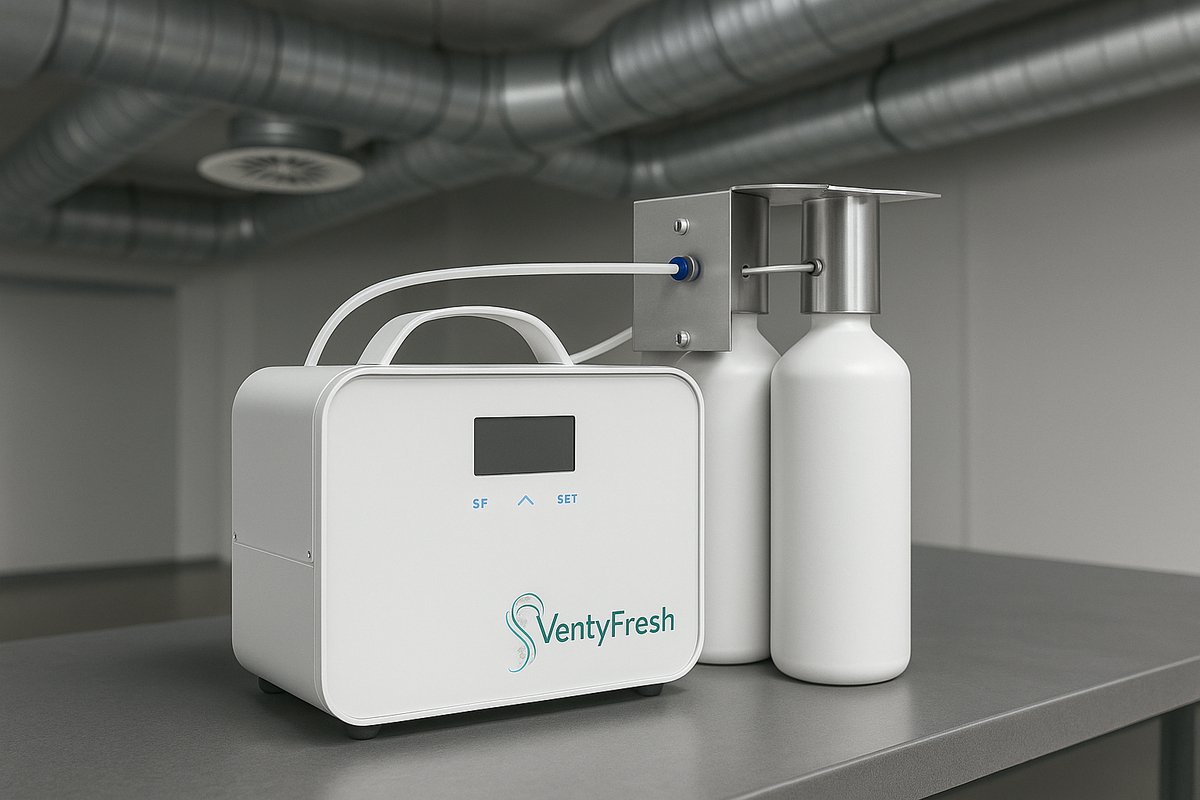 Ventyfresh Pro Large - HVAC Geurverspreider voor geurolie - Koude lucht geurverstuivers voor huis en bedrijf - tot 1600 m².