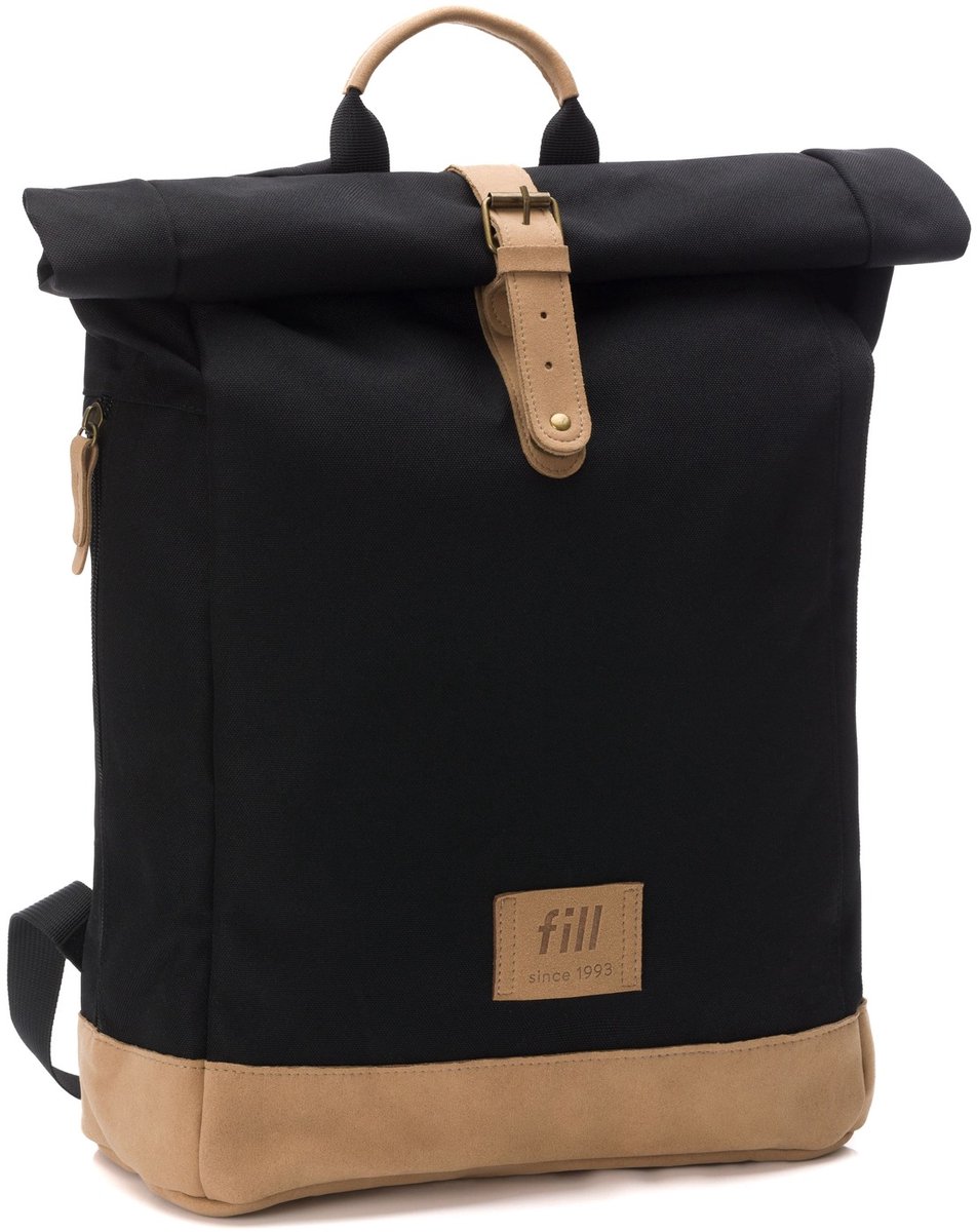 Fillikid Berlin Rolltop Luierrugzak Zwart
