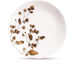 Wedgwood - Vera Wang Jardin Ontbijtbord - 20cm - Wit & Goud