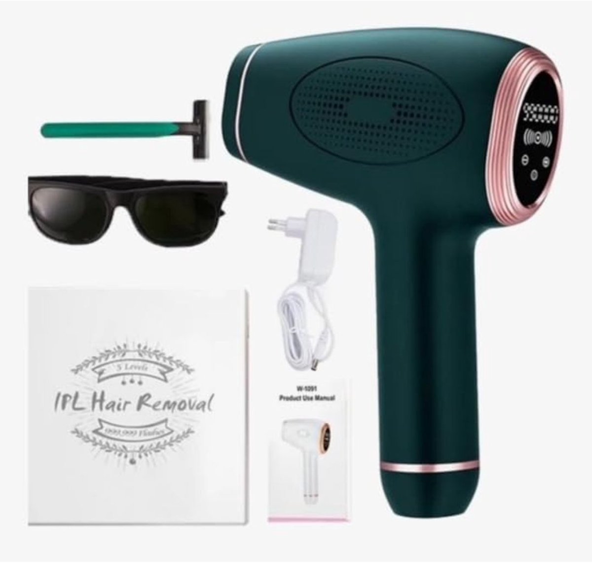 CLGP® Laser Ontharingsapparaat - IPL Ontharing - Mannen & Vrouwen - Groen