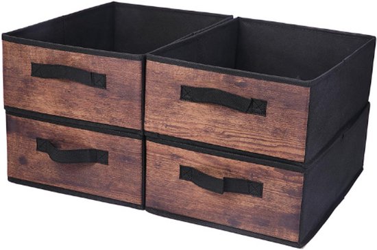 Opbergkubus in non-woven 28x28cm - Set van 2
